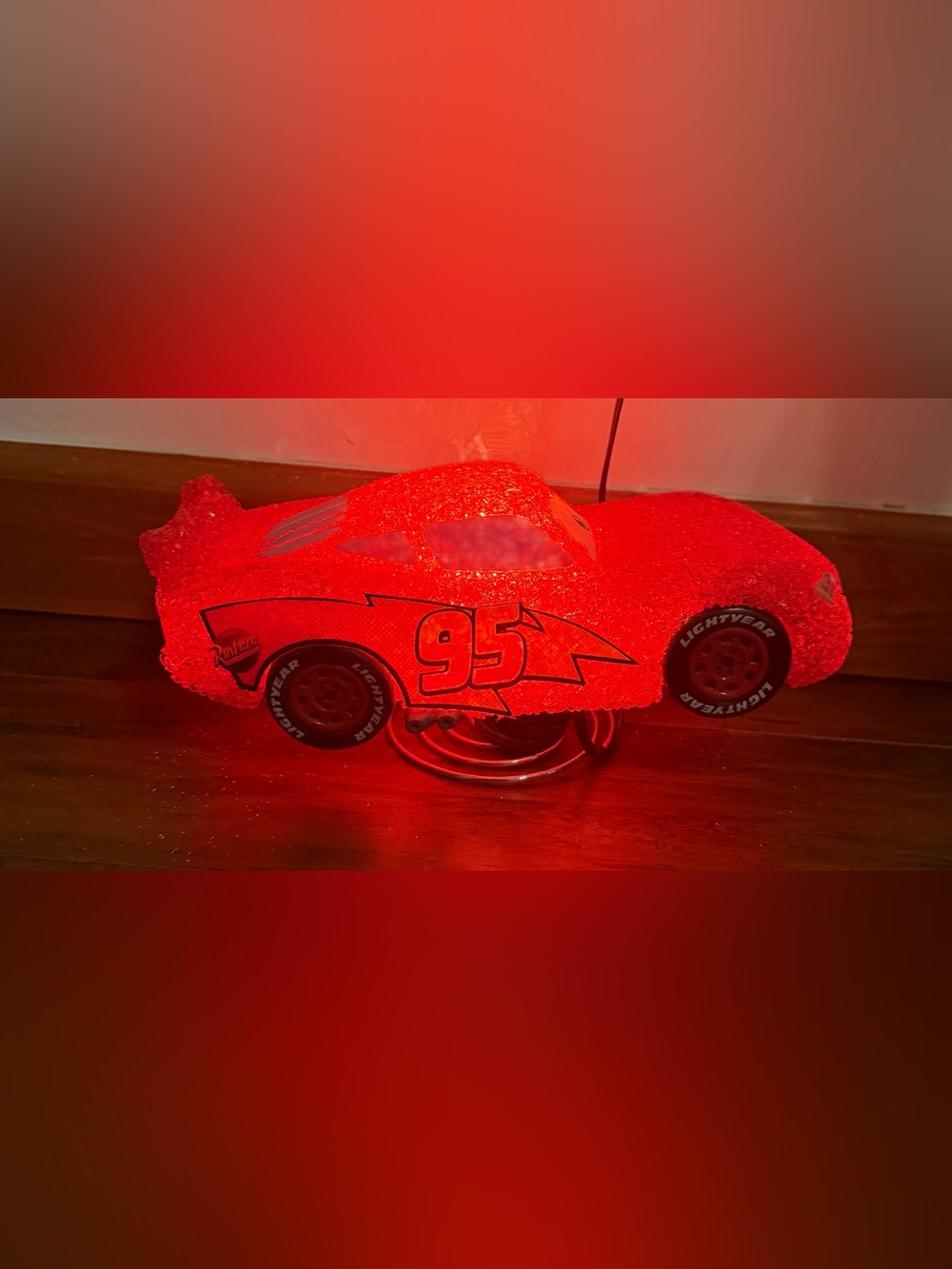 Lightning McQueen Red Race Car Lamp